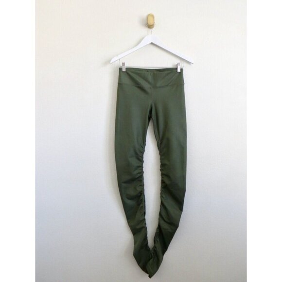 NEW! Alo Yoga Idol Ruched Legging Green SZ S - Picture 9 of 15